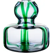 Marimekko Flower vase Ø10 cm Light blue-green-filigree