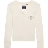 Superdry Athletic Button Down T-shirt Med Lange ærmer