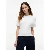 Tommy Hilfiger Shirts 'Batwing Sleeve' hvid