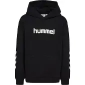 Hummel Hættetrøje - HmlJr Reg Logo - Sort m. Print - - 5-6 år (110-116) - Hættetrøje