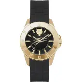 Philipp Plein Dameur PSKBA0223 Glam Sort/Gummi Ø40 mm