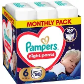 Pampers Night Pants str. 6 13-19 kg, 80 stk.