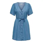 ONLY Blusekjole 'ONLEVIDA-BEA' blue denim