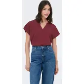JDY Bluse 'JDYLion' bordeaux