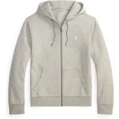 Ralph Lauren Polo Ralph Laurentil mænd. 710881517513 Grå sweatshirt i dobbelt strik med lynlås (L), Casual, Bomuld, Lange ærmer
