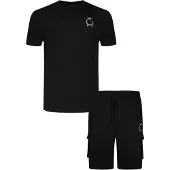 SikSilk Joggingdragt gylden gul / sort