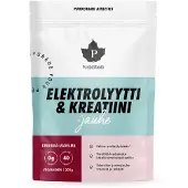 Puhdistamo Electrolyte & Creatine pulver, kirsebær-hindbær, 200 g