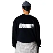Woodbird Herre Joes Logo Langærmet T-shirt Sort