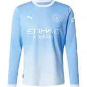 Puma Manchester City Hjemmebanetrøje 2026/27 Lange Ærmer - , størrelse Large