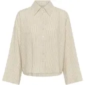 My Essential Wardrobe Bluse 'Jannie' beige / sort