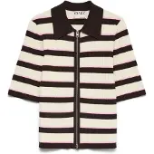 Vero Moda Cardigan 'AWHanna' creme / choko / lyserød