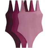 The Set Badedragt cyclam / bær / gammelrosa