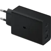 Samsung EP-T6530 - Strømforsyningsadapter - 65 Watt - 3 A - SFC 2.0, PD 3.0 - 3 output-stikforbindelser (2 x USB-C, USB) - sort