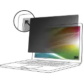 3M - Notebook privacy-filter - lys skærm, 16:10 - klæbemiddel - 13.3 - sort