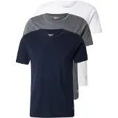 Reebok Herre Santo Tre Pakke T-shirts Navy / Gråmeleret / Hvid