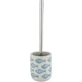 Wenko 24313100, Toiletbørsteholder, Blå, Rustfrit stål, Keramisk, 400 mm, 10 cm, 1 stk