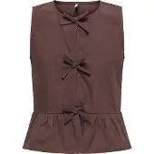 ONLY GIRLS Bluse mørkebrun