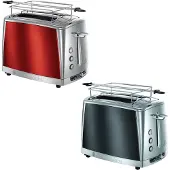 Russell Hobbs Luna 23221-56 - Brødrister - 2 skive - 2 Holdere - gråt månelys