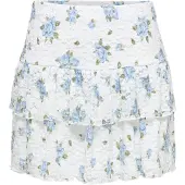 ONLY Nederdel 'ONLSaga' lyseblå / oliven / offwhite
