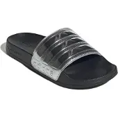 Adidas Pantoletter 'Adilette' sort / sølv