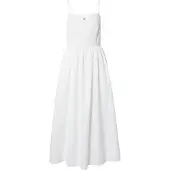 Tommy Hilfiger Kjole 'Crinkle Strap Maxi' hvid