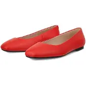 Ecco Dame Margot Ballerina Pumps Scarlet