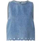EDITED The Label Shirts 'Cecelia' blue denim