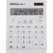 MAUL 7267002, Desktop, Basis, 12 cifre, Batteri, Hvid
