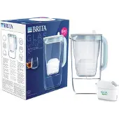 Brita Glass - Vandfilterkande - Størrelse 19.3 x 13.8 cm - Højde 27.7 cm - 2.5 L - lyseblå