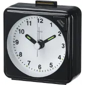 Hama A50 Travel - Alarmur - kvadratisk - kvarts - desktop - sort