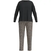 Tom Tailor Pyjamas brun / cappuccino / sort