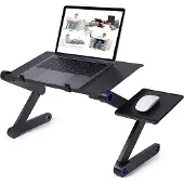 INF Smart justerbart laptopbord 17 tommer sort