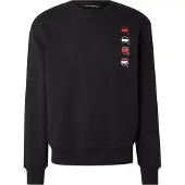 Karl Lagerfeld Sweatshirt 'IKON FUSION' lys rød / sort / hvid
