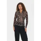 Saint tropez Bluse 'Migga' brun / sort