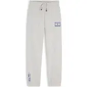 Tommy Hilfiger Bukser 'Outline Flag Wide Cuffed Leg' blå / grå-meleret