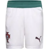 Puma Portugal 2026 Shorts Youth, Clothing, White/Green Lagoon, 11-12Y