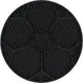 Eat Slow Slikkemåtte Fodbold - Sort - Ø 22 cm