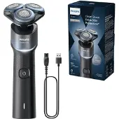 Philips Shaver 5000X series X5006/00 Elektrisk shaver til våd og tør barbering, Rotations shaver, Blå, Replace every 2 yrs with SH30, 2 År, Batteri, 50 min.