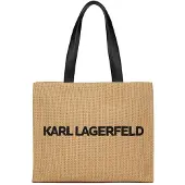 Karl Lagerfeld Strandtaske mørkebeige / sort