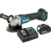 Makita vinkelsliber med ledning 3AH og oplader 18V