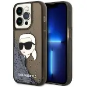 Karl Lagerfeld KLHCP14LLNKHCK iPhone 14 Pro 6,1" sort/sort hardcase Glitter Karl Head
