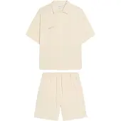 Bershka Joggingdragt beige / naturhvid