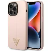 GUESS GUHCP14LSLTGP iPhone 14 Pro 6,1" pink/pink hardcase Silikone Triangle