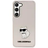 Karl Lagerfeld Samsung Galaxy S23 Plus cover Ikonik Choupette Pink
