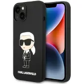Karl Lagerfeld Ikonik-etui i silikone til iPhone 14 Plus - sort