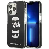 Karl Lagerfeld Karl&Choupette Head Case til iPhone 13 Pro / iPhone 13 - Sort