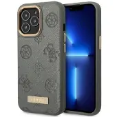 GUESS GUHMP13LSAPSTG iPhone 13 Pro / 13 6,1" grå/grå hardcase Peony Logo Plate MagSafe