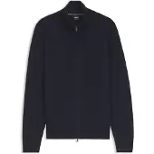 BOSS Sweater i bomuld med lynlås