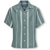 Only & Sons Junior Skjorte 'OSJSTEPAN' grøn / hvid