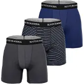 Scotch & Soda Boksershorts mørkeblå / mørkegrå / sort / hvid